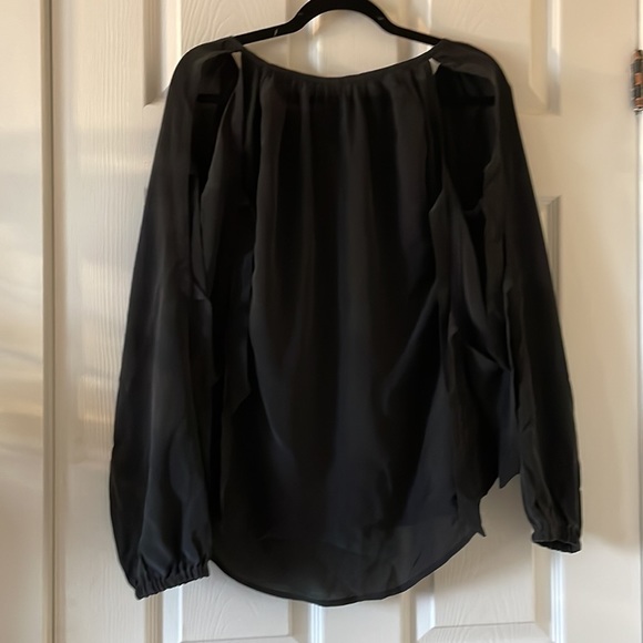 SILK chaser blouse with tie sleeves - Picture 4 of 7